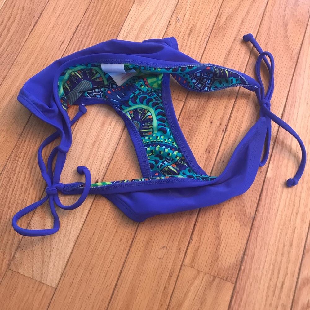Xhilaration Royal Blue Side-tie Bikini Bottoms - Picture 4 of 4